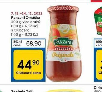 Tesco Panzani omáčka nabídka