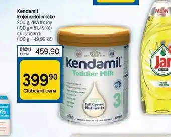 Tesco Kendamil kojenecké batolecí mléko nabídka