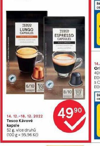 Tesco Tesco kávové kapsle nabídka