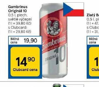 Pivo gambrinus originál 10