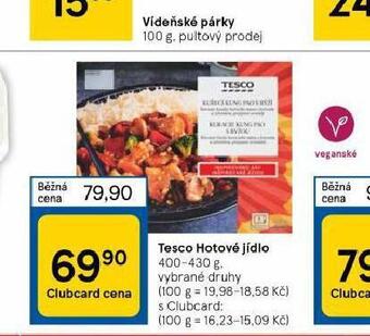 Tesco Tesco hotové jídlo nabídka