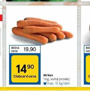 Tesco Mrkev nabídka