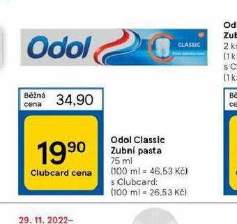 Tesco Odol classic zubní pasta nabídka