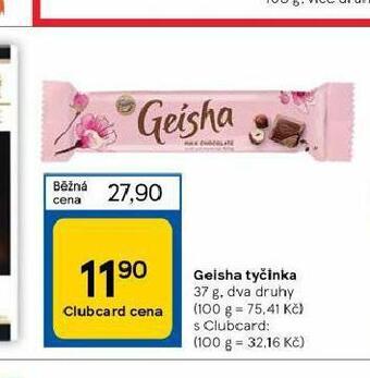 Tesco Geisha tyčinka nabídka