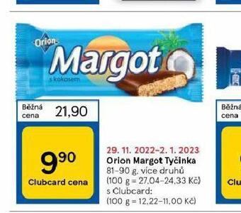 Tesco Orion margot tyčinka nabídka