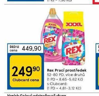 Tesco Rex prací prostředek nabídka