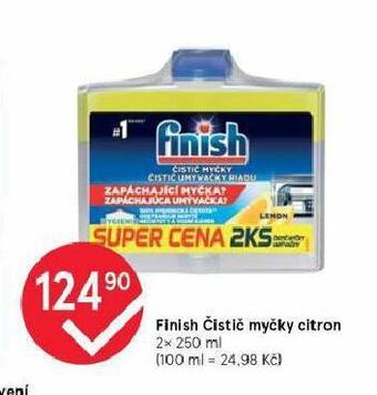 Tesco Finish čistič myčky citron nabídka