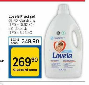 Tesco Lovela prací gel nabídka