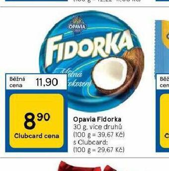 Tesco Opavia fidorka nabídka