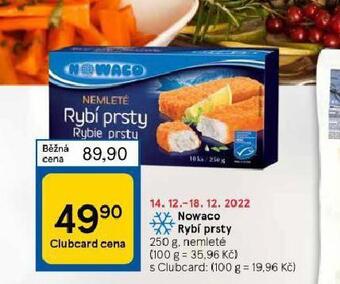 Tesco Nowaco rybí prsty nabídka