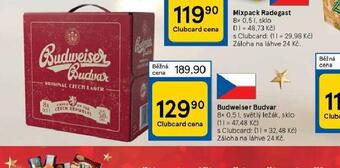 Tesco Pivo budweiser budvar original nabídka