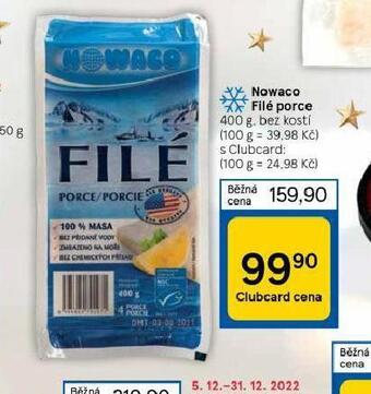 Tesco Nowaco filé porce nabídka