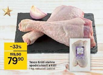 Tesco Krůtí stehno spodní s kostí a kůží nabídka