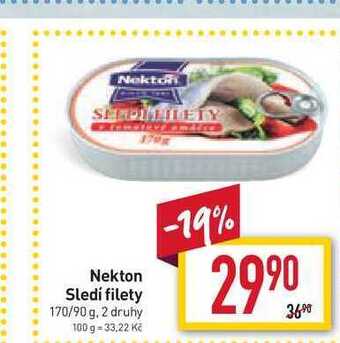 Billa Nekton sledi filety 170/90 g nabídka
