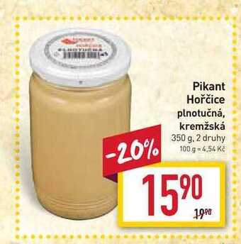 Billa Pikant hořčice plnotučná 350 g nabídka