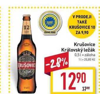 Billa Krušovice královský ležák 0,5l nabídka