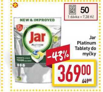 Billa Jar platinum tablety do myčky 50 dávek nabídka