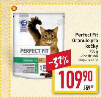 Billa Perfect fit granule pro kočky 750 g nabídka