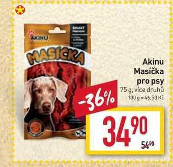 Billa Akinu masíčka pro psy 75 g nabídka