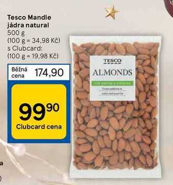 Tesco Tesco mandle jádra natural 500 g nabídka