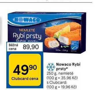 Tesco Nowaco rybí prsty* 250 g nabídka