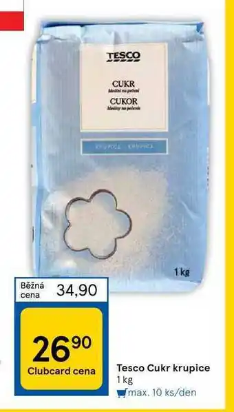 Tesco Tesco cukr krupice 1 kg nabídka