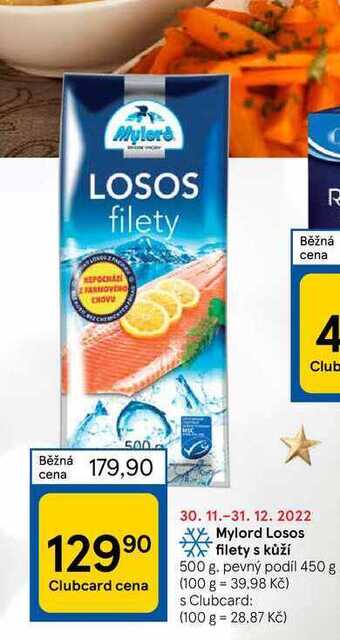 Mylord losos filety s kůží 500 g