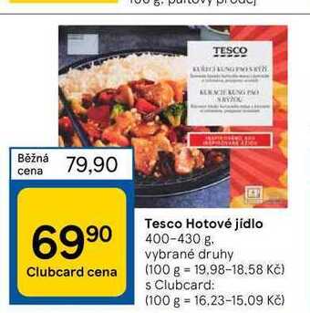 Tesco Tesco hotové jídlo 400-430 g nabídka