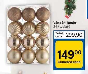 Tesco Vánoční koule 24 ks nabídka