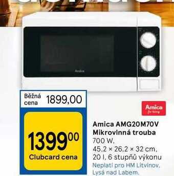 Tesco Amica amg20m70v mikrovlnná trouba nabídka