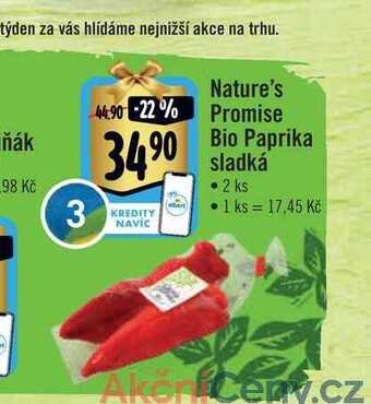 Albert Nature's promise bio paprika sladká 2 ks nabídka