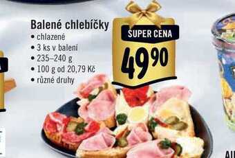 Albert Balené chlebíčky • chlazené 3 ks nabídka