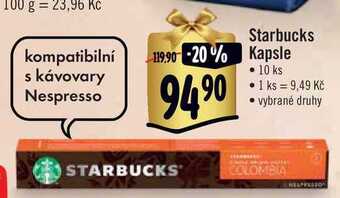 Albert Starbucks kapsle 10 ks nabídka
