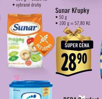 Albert Sunar křupky • 50 g nabídka