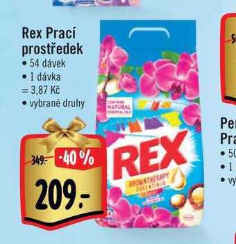 Albert Rex prací prostředek 54 dávek nabídka