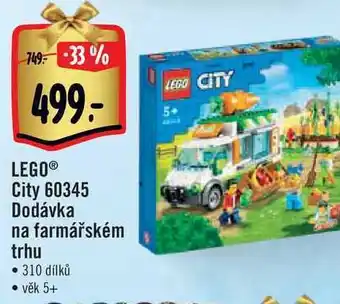 Lego® city 60345 dodávka na farmářském trhu 310 dílků