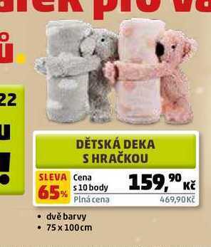 Penny Market Dětská deka s hračkou nabídka