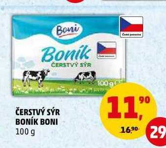 Penny Market Čerstvý sýr boník boni, 100 g nabídka