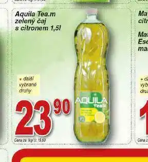Lidl Aquila tea.m zelený čaj s citronem nabídka