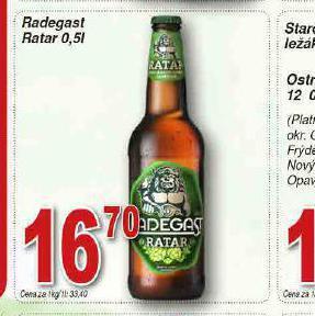 Lidl Pivo radegast ratar nabídka