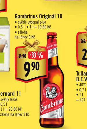 Albert Pivo gambrinus originál nabídka