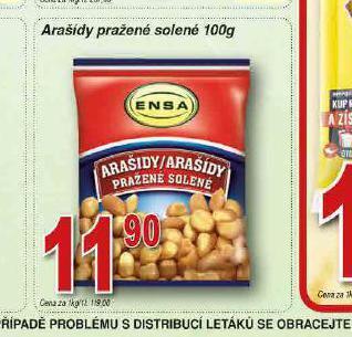 Lidl Arašídy pražené solené nabídka