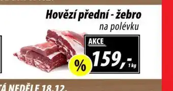 Hovězí přední žebro