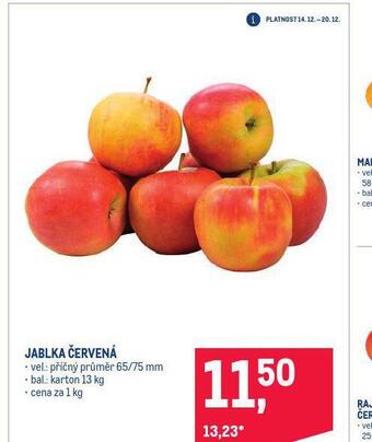 Makro Jablka červená nabídka