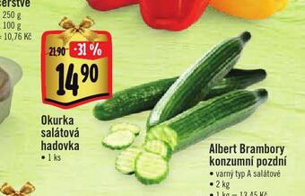 Albert Okurka salátová hadovka nabídka