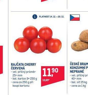 Makro Rajčata cherry červená nabídka