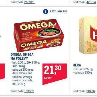 Makro Omega, omega na polevy nabídka
