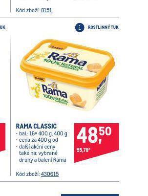 Makro Rama classic nabídka