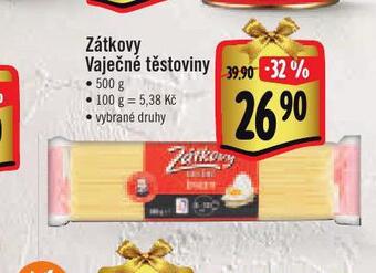 Jip Zátkovy vaječné těstoviny nabídka