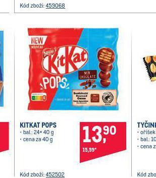 Makro Kitkat pops nabídka